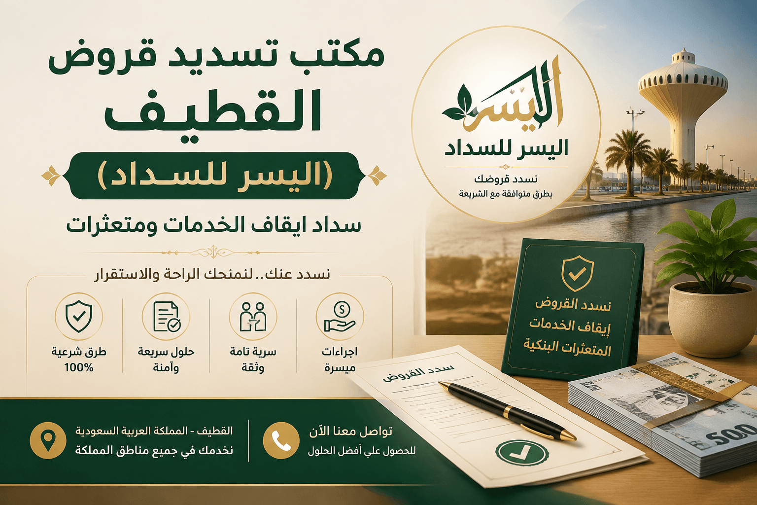 مكتب تسديد قروض القطيف